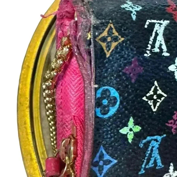 Louis Vuitton monogram multicolor Portedeuille insolite noir wallet. - Picture 8 of 15